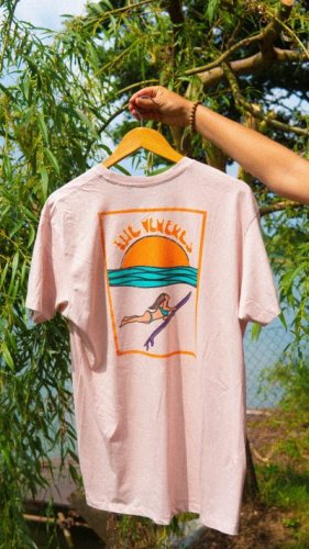 Tričko – Aloha in me (Farba retro ružová) - Veľkosť: OVERSIZE LARGE